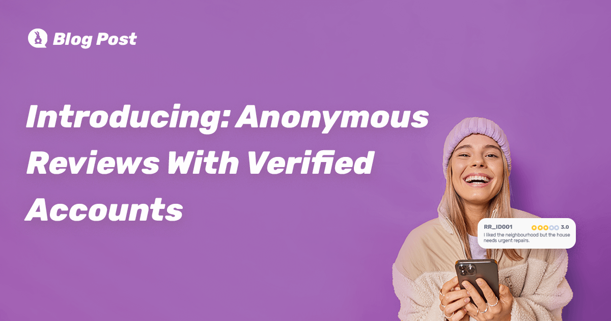 Introducing: Anonymous Reviews With Verified Accounts